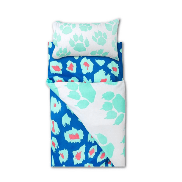Juego de edredón reversible Mint Paw