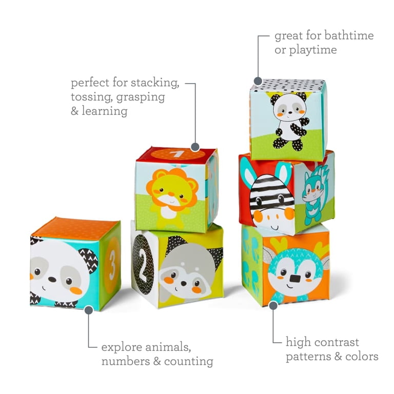 Infantino Colors & Numbers Bath Blocks, 6-Piece Set photo 7