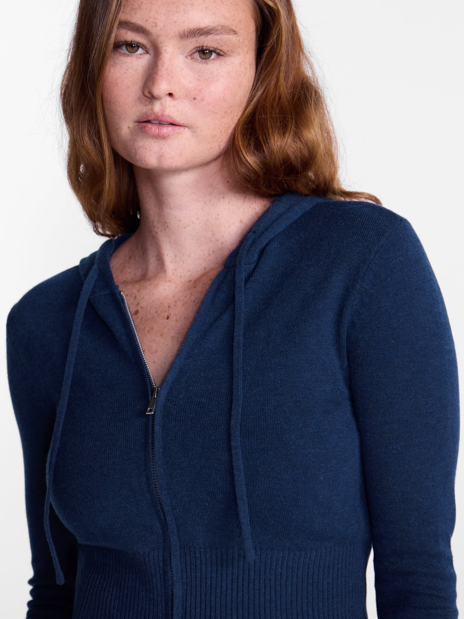 No Boundaries Zip Up Sweater, Women's XXS-XXL