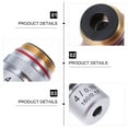 thumbnail image 3 of Miangastore Labs Microscope Objective Lens Eliminate Unwanted Reflections Silver Steel 1Pcs 6x4cm, 3 of 8