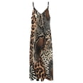thumbnail image 6 of Wild Animal Print Fabric Sleeveless Dress Loose Women's Dress Dresses Luxury Evening Dresses, 6 of 9