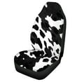 thumbnail image 5 of Jeiento Black Cow Print Car Seat Covers Front Seats Only 1 Piece Universal Car Seat Protection Covers Soft Auto Interior Accessories Decoration for Men Women, 5 of 6
