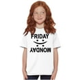 thumbnail image 4 of Friday Monday Happy Sad Weekend Vibes Crewneck T Shirts Boy Girl Teen Brisco Brands L, 4 of 6