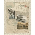 thumbnail image 3 of Vision Studio 19x24 Black Modern Framed Museum Art Print Titled - Post Cards from Rome, 3 of 5
