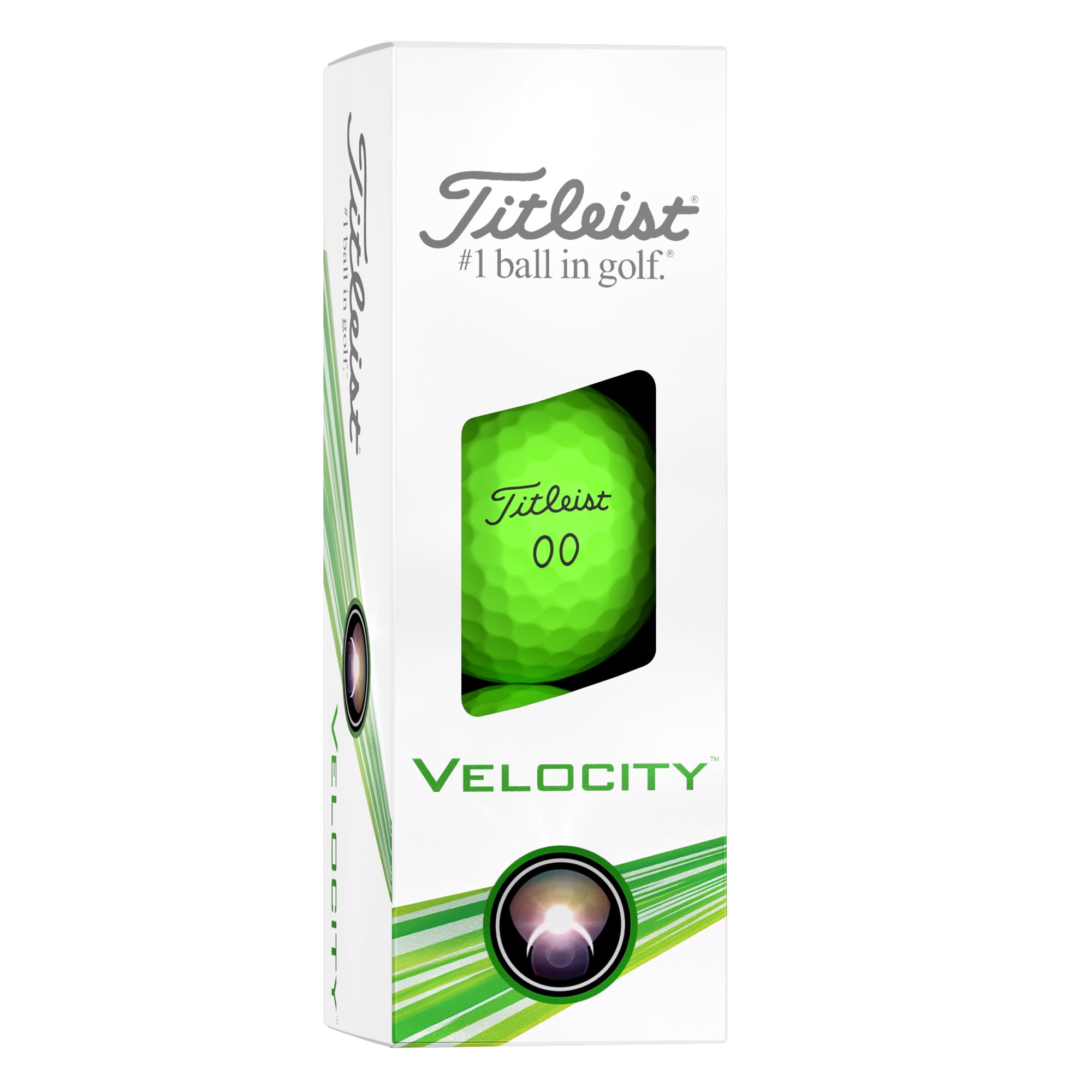 Titleist Velocity High Impact Longer Distance Golf Balls, Matte Green, 12 Pack
