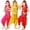 D-Yellow, variant on Huachaog Girls 5 Piece Outfit Belly Dance Sequin Tops Skirts Waist Chain Veil and Necklace Wear Carnival Party Clothing,7-8 Y