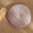 thumbnail image 2 of Pakyozj Round Pillow Cushion for Couch Velvet Decorative Small Throw Pillow Solid Color for Living Room Bed Floor 13.7”, 2 of 7