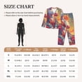 thumbnail image 4 of Honeii Meditating Cute Horse print Women's Pajama Sets Long Sleeve Button Down Sleepwear Nightwear Soft Pjs Lounge Sets-Large, 4 of 7