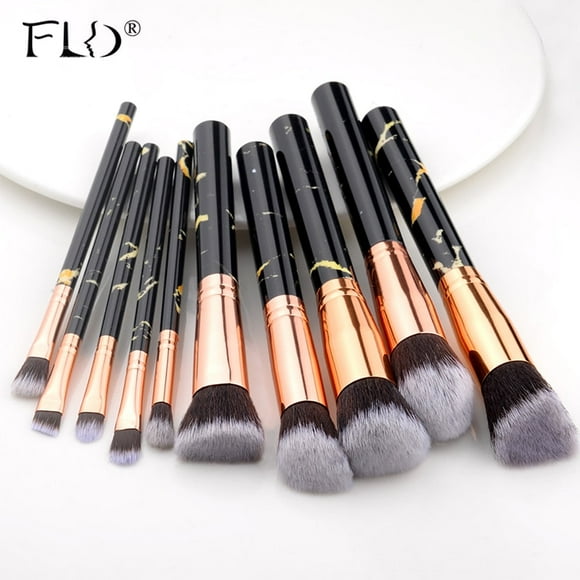 FLD 5/15Pcs Makeup Brushes Tool Set Cosmetic Powder Eye Shadow Foundation Blush Blending Beauty Make Up Brush