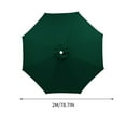 thumbnail image 3 of Patio Umbrella Outdoor Umbrella Large Umbrella Cloth Umbrella Replacement Courtyard Center Pillar Banana New Outdoor Sunshade Rainproof Sun Umbrella for Garden Pool Patio Clearance, 3 of 5