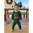 thumbnail image 4 of RUINIXCW Infant Boy Girl Christmas Outfit Long Sleeve Crew Neck Romper and Hat Set, 4 of 8