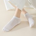 thumbnail image 4 of Yifymode Vertical Rib Ankle Socks, Thin Sheer Breathable Solid Casual Socks Back to School Daily for Women, Lightweight Moisture Wicking Socks, 4 of 6