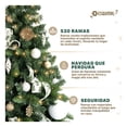 thumbnail image 2 of Árbol de Navidad Clásico 1.5m + Estrella Esquimal, Pino Navideño Artificial Frondoso, 2 of 6