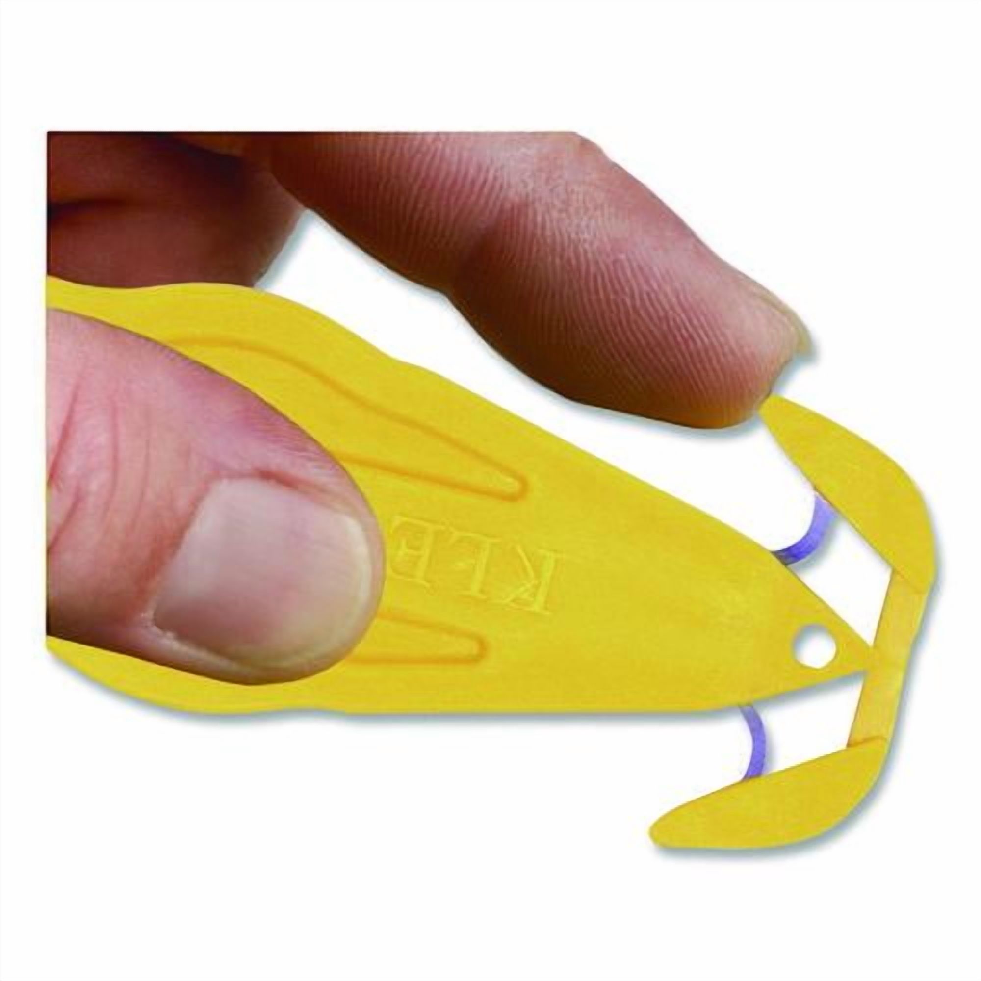 Kurve Blade Plus Safety Cutter, 5.75" Plastic Handle, Yellow, 10/Box | Bundle of 2