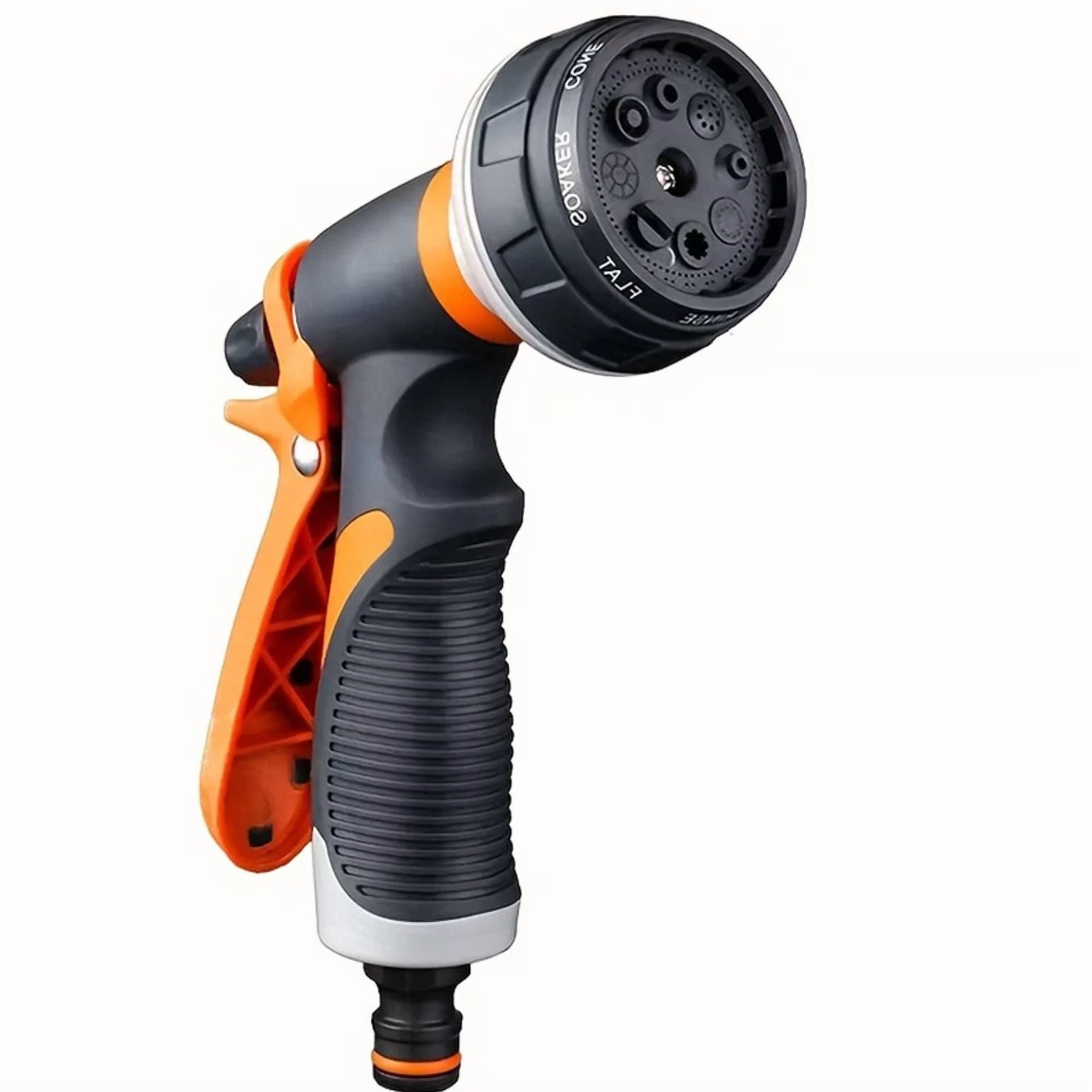 PURELY- Garden Hose Pipe Spray Gun Water Sprayer 8 Function Nozzle Multi Adjustable Usa