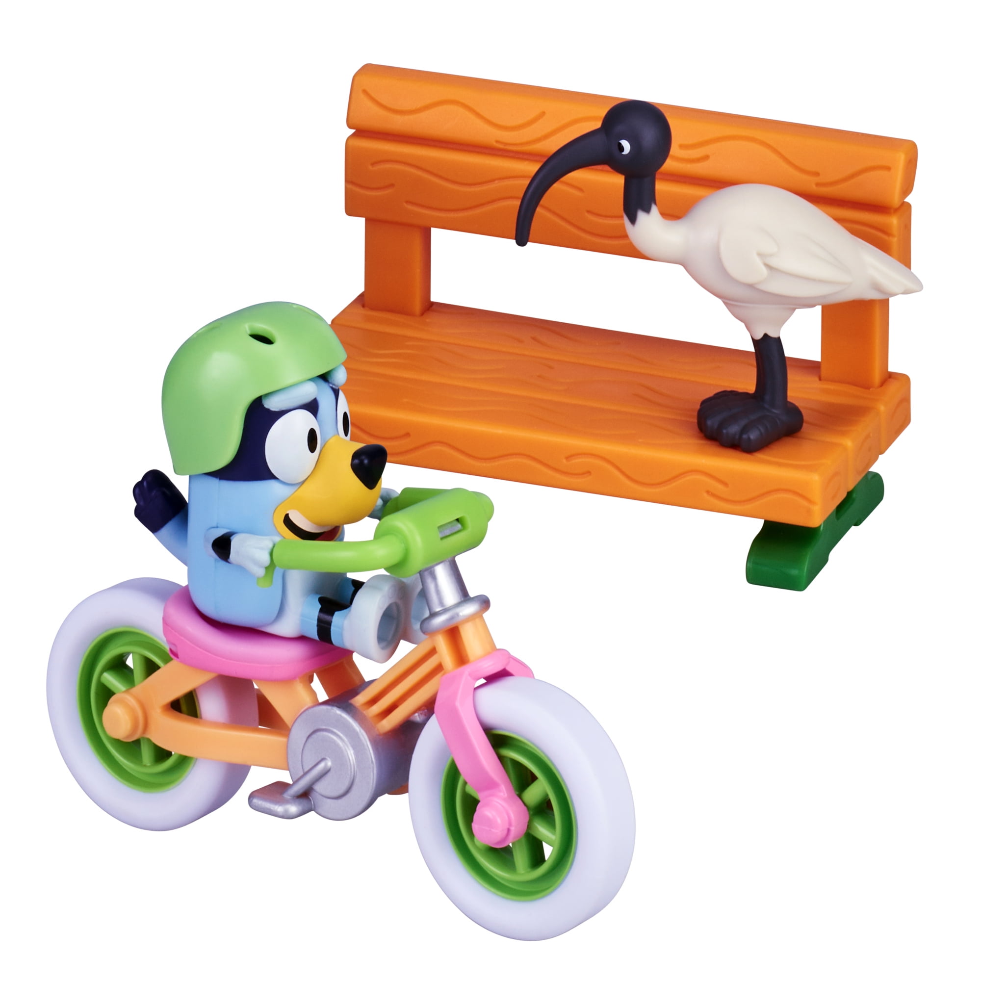 Bluey, Bluey and Bicycle Vehicle and Figure Pack, 2.5-3 inch Figure, Preschool, Ages 3+