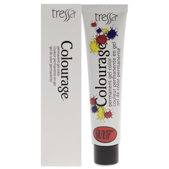 Tinte permanente en gel Colourage - 6RR Intense True Red de Tressa para unisex - Tinte para cabello de 2 oz Tressa Color de pelo 2 oz