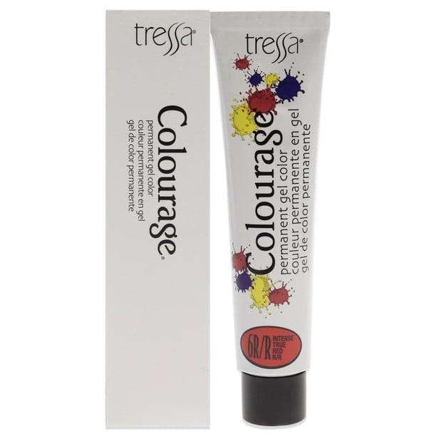 Tinte permanente en gel Colourage - 6RR Intense True Red de Tressa para unisex - Tinte para cabello de 2 oz Tressa Color de pelo 2 oz