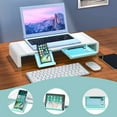 Monitor Stand Riser, Jelly Comb Foldable Computer Monitor Riser, Computer Stand with Storage