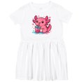 thumbnail image 3 of Inktastic Summer Axolotl Girls Toddler Dress, 3 of 5