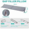 thumbnail image 4 of Queen Size Bed Wedge Pillow for Headboard Gap Filler Mattress Gap Filler (0-7") Sleep Backrest Pillow Between Mattress and Headboard Gray 60"x 10"x 6", 4 of 7