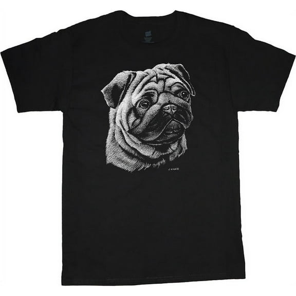Men's T-shirt Pug Face Dog Breed Gifts