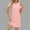 B204 Pink womens summer dresses clearance under $5, variant on Xqxayjr Women's Summer Short Sleeve Midi Petite Dresses Casual 2025 Flowy Swing Eyelet Knee Length Tshirt Dresses Crewneck Keyhole Trendy Outfits Formal Dresses