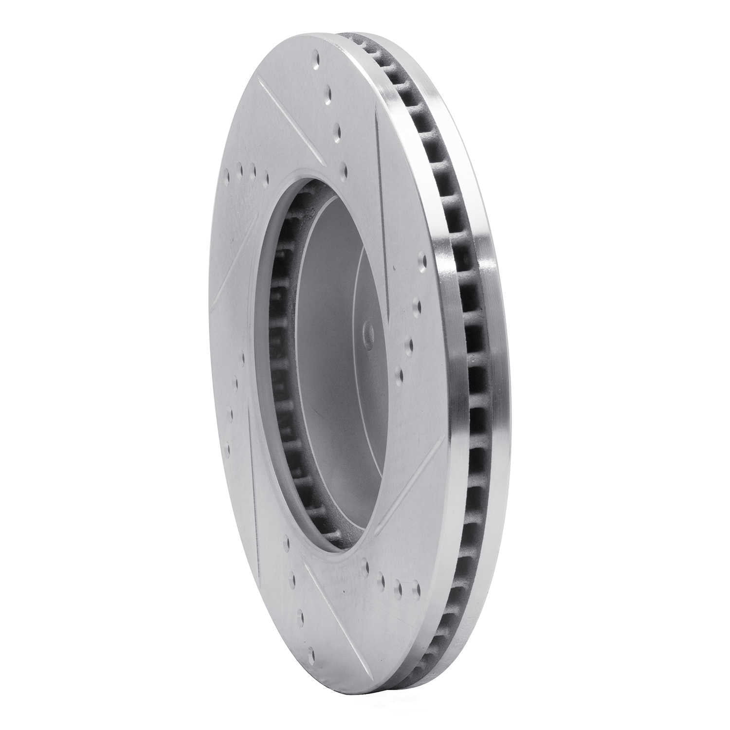 Dynamic Friction Company 631-13026L DFC Brake Rotor - Drilled And Slotted - Silver
