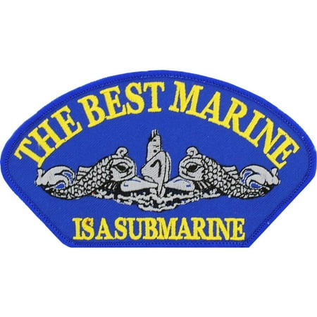The Best Marine Is A Submarine Hat Patch 2 3/4