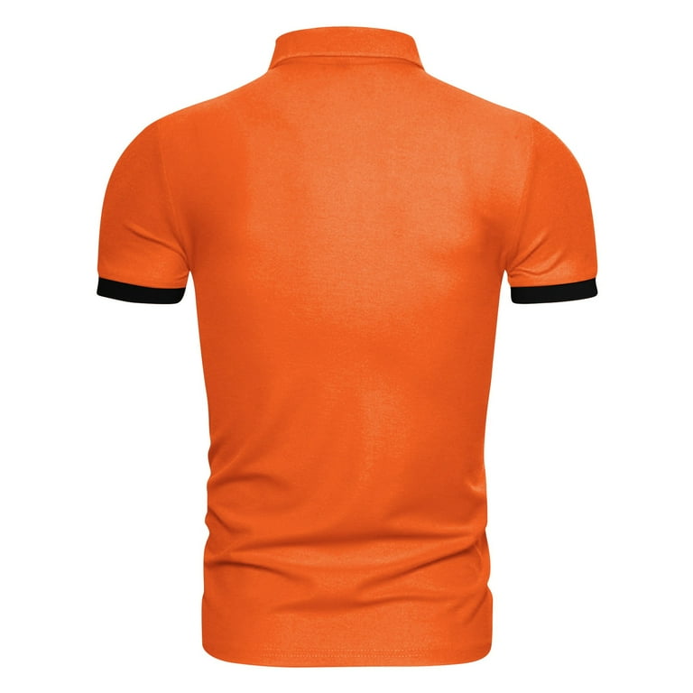 Mens Shirts Large Men s Casual Slim Dot Print Short Sleeve T shirt