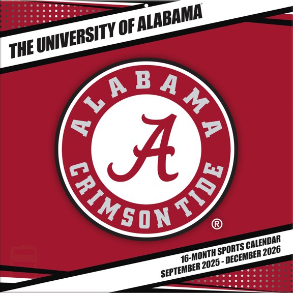 Alabama Crimson Tide 2026 16M Turner Wall Calendar - Pf