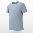 thumbnail image 2 of ZCFZJW Mens Casual Summer T-Shirts Trendy Solid Color Short Sleeve Round Neck Plain Tees Shirt Big and Tall Regular Fit Comfy Basic Tshirt Tops Gray XXXXXL, 2 of 8