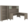thumbnail image 1 of Bush Furniture Somerset 72W Sit Stand L Shaped Desk with Hutch & Bookcase, 1 of 7