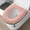 🔥 Pink, variant on Msgweeeg Toilet Seat Cushion Padded Toilet Seat Thickened Toilet Seat with Carrying Handle Complete Coverage Winter Warm Household Toilet Seat Removable Waterproof Toilet Seat