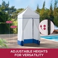 thumbnail image 3 of Sunjoy 4’ x 4’ Navy Pop-Up Canopy Tent, Outdoor Instant Pop-Up Gazebo, Portable Privacy Changing Tent with Sidewalls, 3 of 11