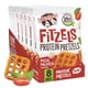 thumbnail image 1 of Pizza Palooza FITZELS- Savory Pretzel Snacks Incredibly Tasty High Protein, Salty, Vegan, Kosher 20 g's of Plant Based Protein 8 (eight) Bags, 3 oz Each, 1 of 5
