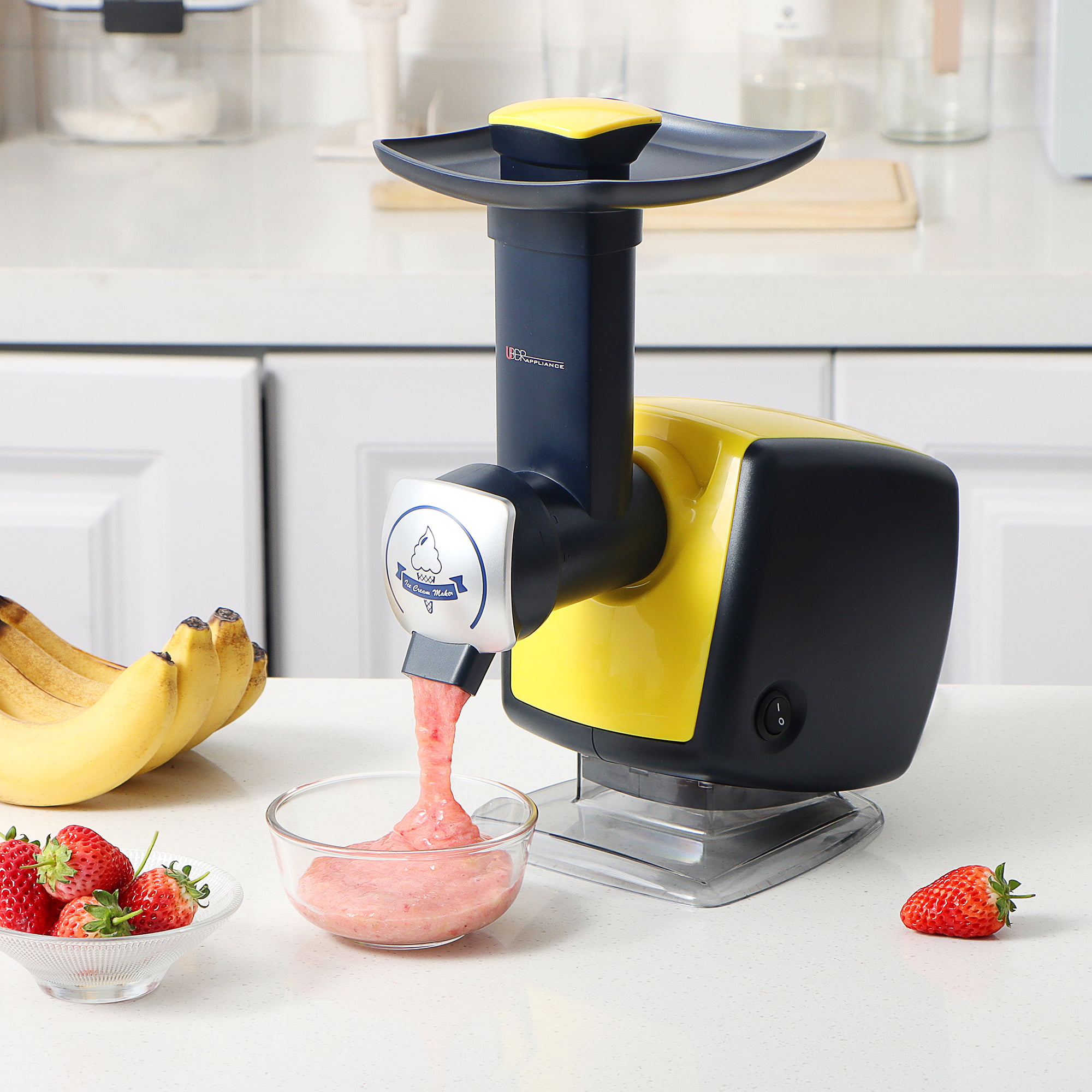 Healthy Ice Cream and Sorbet Maker - Yellow