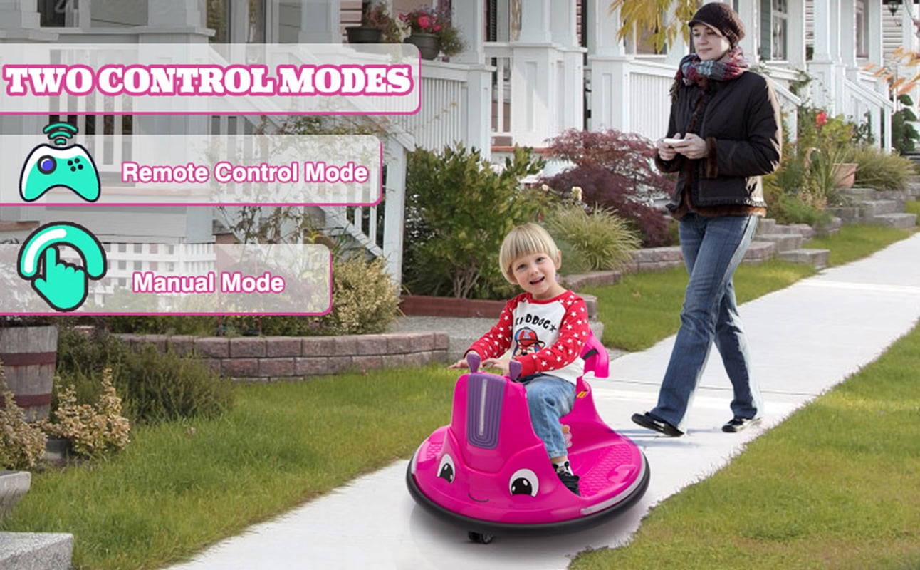 Private Jungle 12V Kids Ride on Electric Bumper Car with Remote Control,Music,360 Degree Spin,LED Lights,Rose Red Private Jungle 12V Kids Ride on Electric Bumper Car with Remote Control,Music,360 Degree Spin,LED Lights,Rose Red
