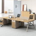 thumbnail image 3 of Drafting Wall Corner Desk Writing Work Meeting Music Studio Desk Modern Compact Escritorios De Ordenador Italian Furniture My Lux Decor Round, 3 of 12