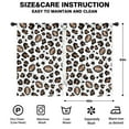 thumbnail image 2 of Blackout Kids Curtains,White Leopard Print with Footballs Pattern Childrens Insulated Curtains Set Of 2,Bedroom Essentials,Toddler Room Decor 42"x63", 2 of 5