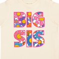 thumbnail image 4 of Inktastic Big Sister Announcement Retro Flower Big Sis Girls Toddler T-Shirt, 4 of 5