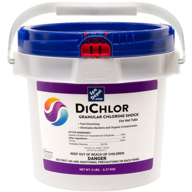 Spa Depot DiChlor Granular Chlorine Sanitizing Shock for Hot Tubs 5