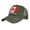Army Green, variant on Unisex National Baseball Cap For Outdoor Sports Sun And Group Activities Ventilated Mesh Visor Sky Blue One Size