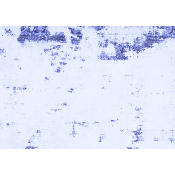 Ahgly Company Indoor Rectangle Oriental Blue Modern Area Rugs, 7' x 9'