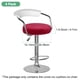 thumbnail image 3 of Uxcell 4-Pack Fundas Redondas para Taburetes de Bar, para Cojín Lavable de Taburete de 12-14 Pulgadas con Bandas Elásticas [Rojo Vino], 3 of 7