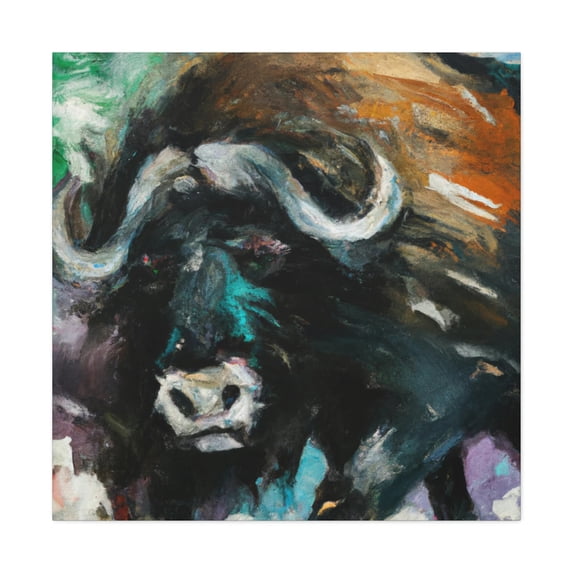Musk Ox Expressionism - Canvas