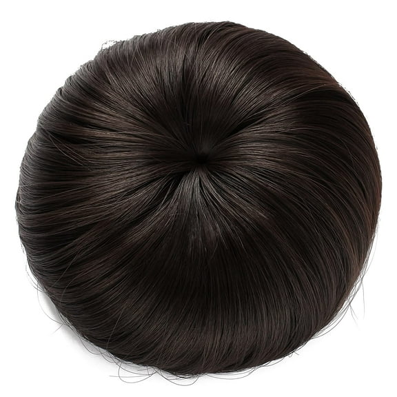 Onedor Synthetic Fiber Hair Extension Chignon Donut Bun Wig Hairpiece (4# - Dark Brown) …