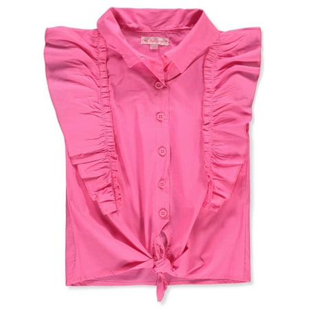 

Chillipop Girls Woven Top - neon pink 3t (Toddler)
