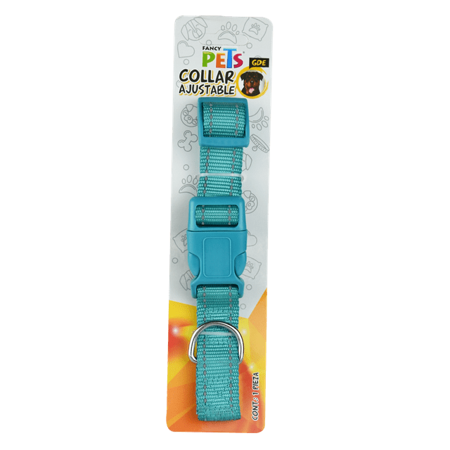 Collar Gde De Nylon C/Bandas Reflejantes Fancy Pets grande