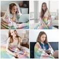 thumbnail image 6 of Unicorn Blanket Unicorns Gifts for Girls, Unicorn Throw Blankets Flannel Soft Warm Plush Rainbow Blanket for Girls Kids Women for All Season Bed Couch Living Room Decor(30"x40"), 6 of 7